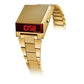 Bulova Computron Gold-Tone Stainless Steel LED Watch 97C110