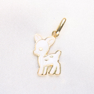 14K Yellow Gold Bambi Charm