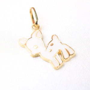 14K Yellow Gold Bambi Charm