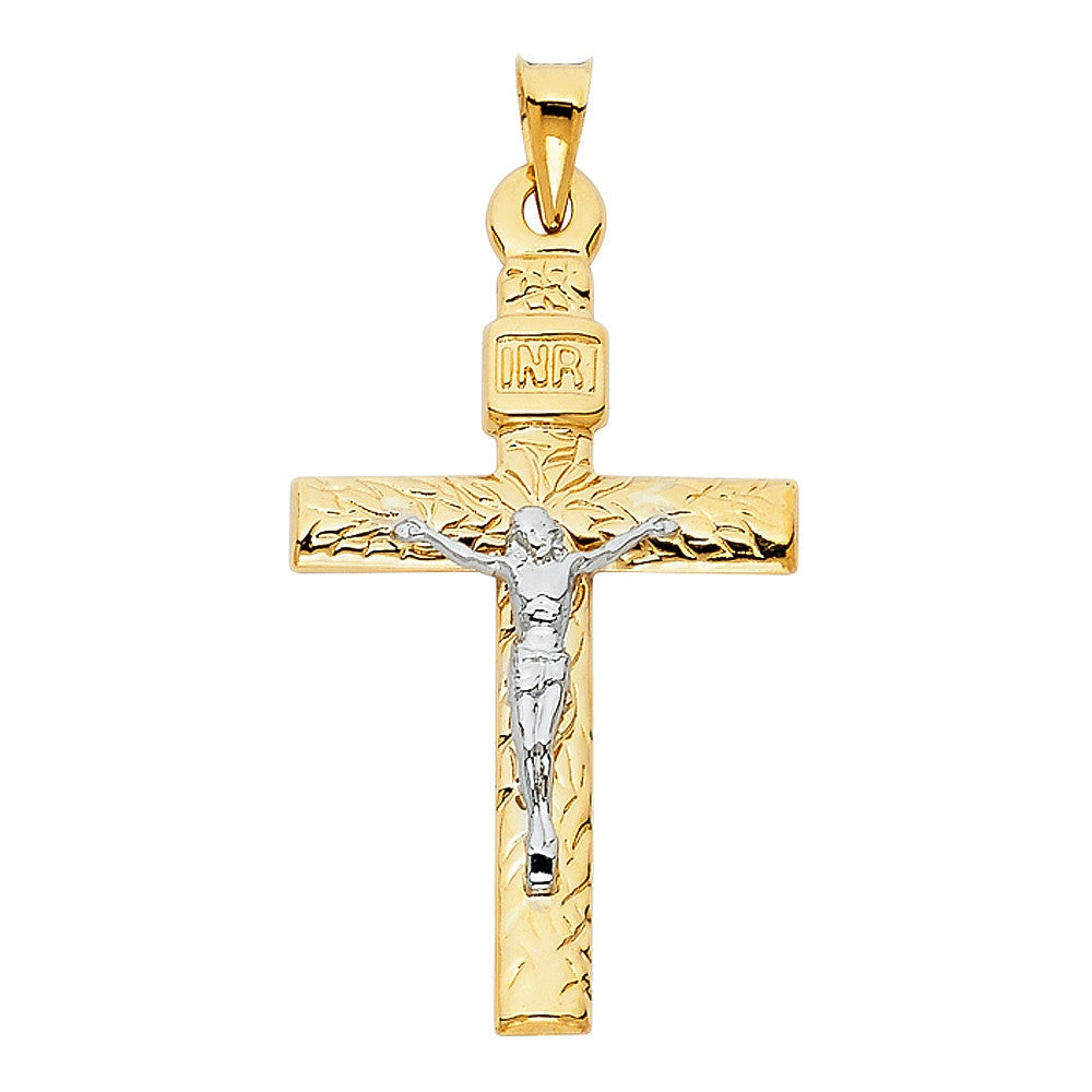 Cross Charms14K Two-Tone Gold Crucifix Charm Cross Charms
Cross Charms
Material Type–14k Gold Cross Charms
Approximate Dimensions Cross Charms
Height 50mm (Including Bail) CrossAll CharmsAlexanderAlexander Gold & DiamondsCross Charms